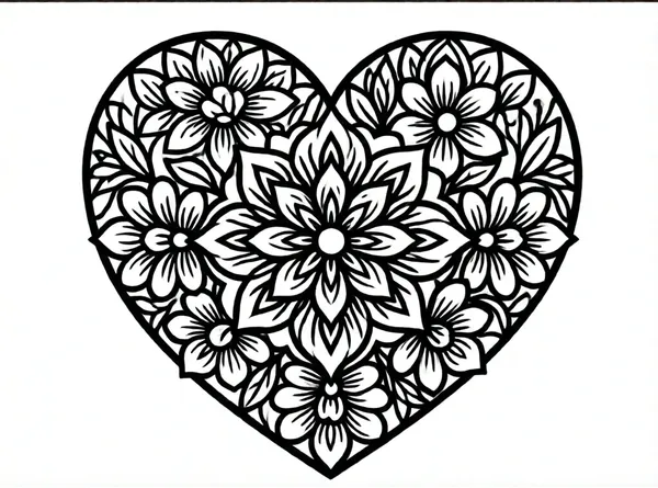 corazon lleno de flores