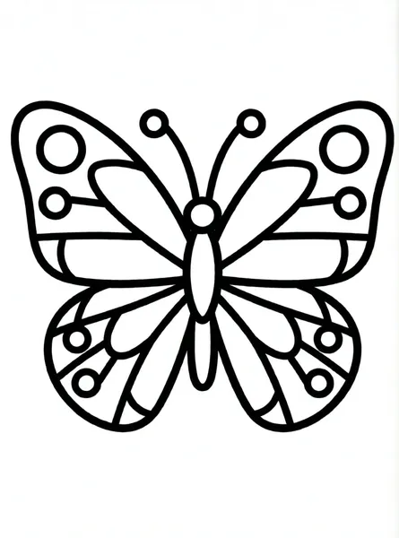 mariposa gigante con patrones geométricos