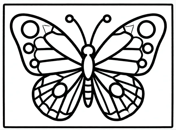 mariposa gigante con patrones geométricos