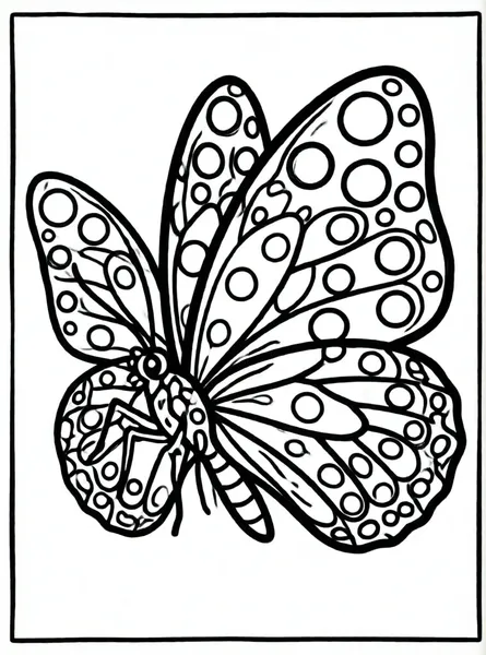 mariposa con alas de lunares