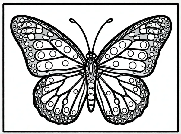 mariposa con alas de lunares
