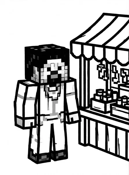 Villager and Stall