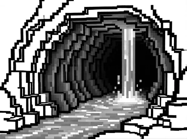 Lava Flow Cave drawing to color and print for free