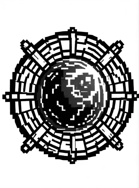 Nether Portal drawing to color and print for free