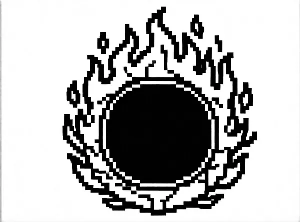 Nether Fire Portal drawing to color and print for free