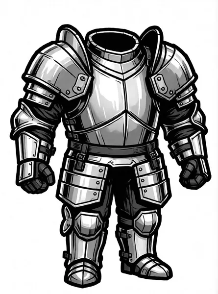Iron Armor drawing to color and print for free