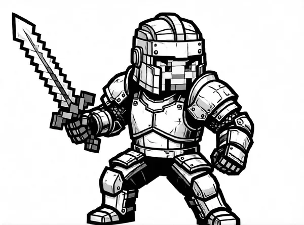 Iron Armor Battle drawing to color and print for free