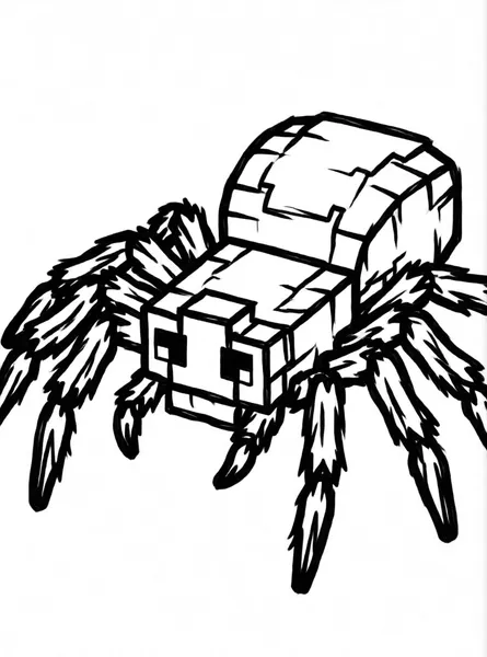 Dibujo de monstruo de araña para colorear e imprimir gratis