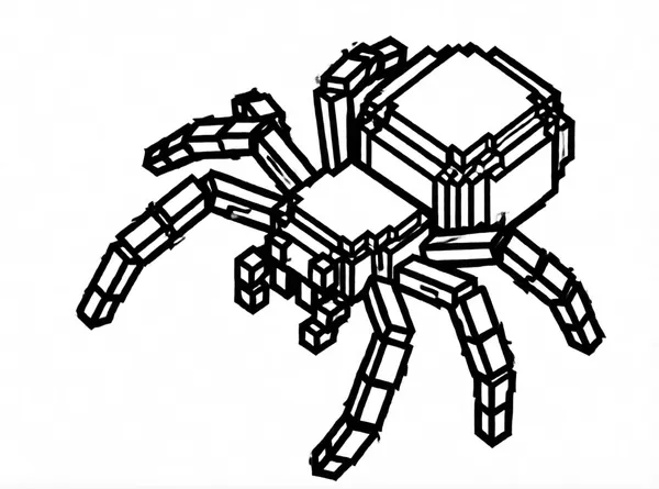 Giant Spider drawing to color and print for free