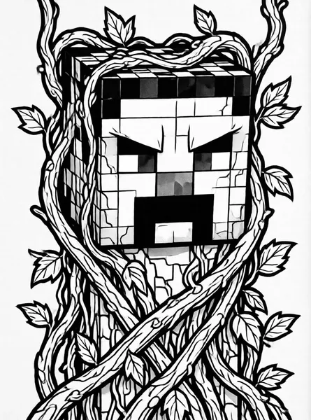 Dibujo de creeper salvaje para colorear e imprimir gratis