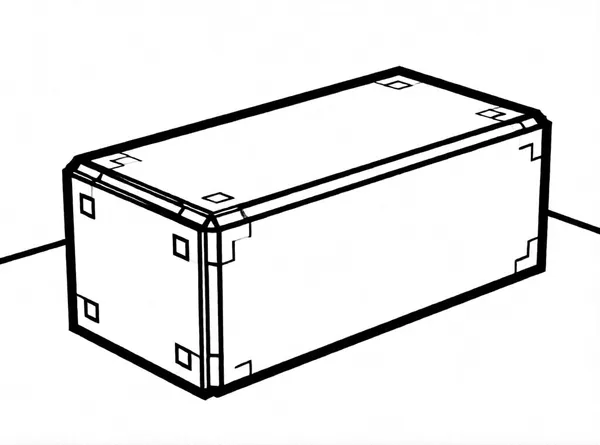 Dibujo de block de hierro plano para colorear e imprimir gratis