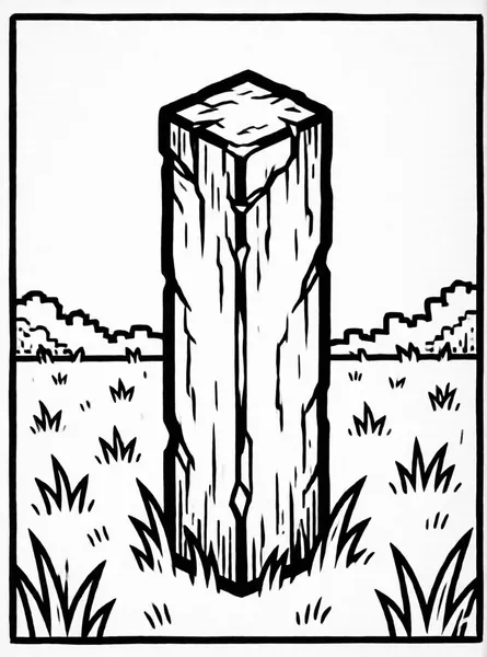 Stone Chalk drawing to color and print for free