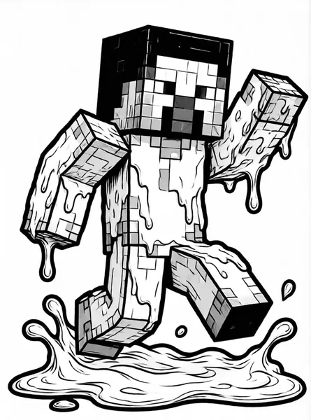 giant slime drawing to color and print for free