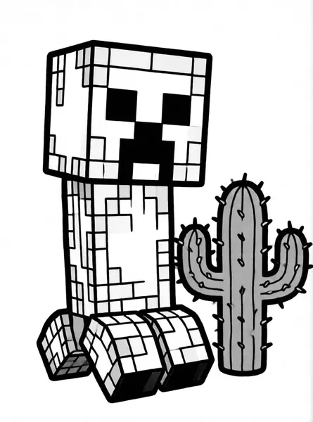 Creeper with cactus