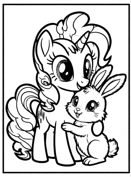 fluttershy con su conejito