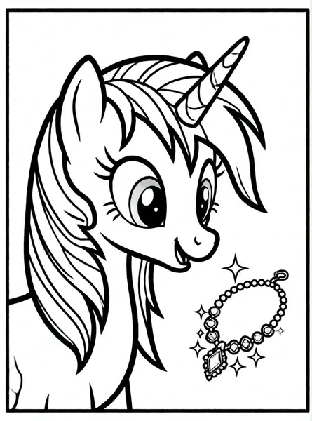 rarity diseñando un collar brillante