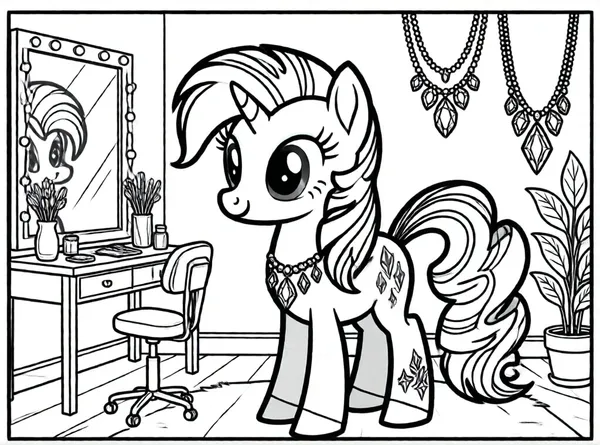 rarity diseñando un collar brillante