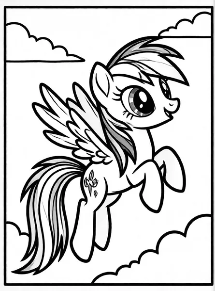 rainbow dash volando muy rápido