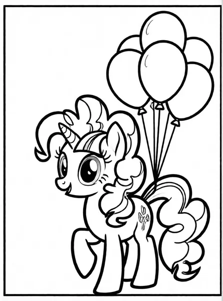 pinkie pie con globos