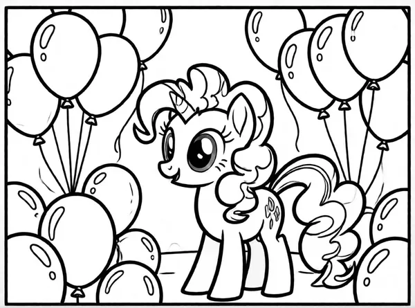pinkie pie con globos