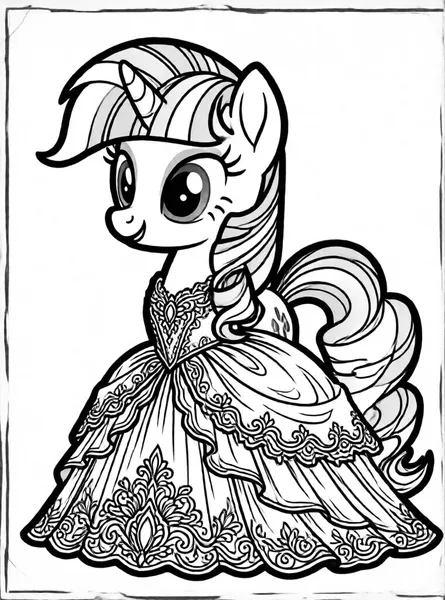 rarity con vestido elegante