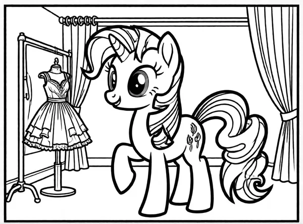 rarity con vestido elegante