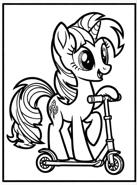 scootaloo en su patinete