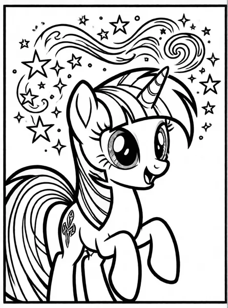 twilight sparkle lanzando un hechizo