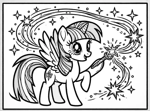 twilight sparkle lanzando un hechizo