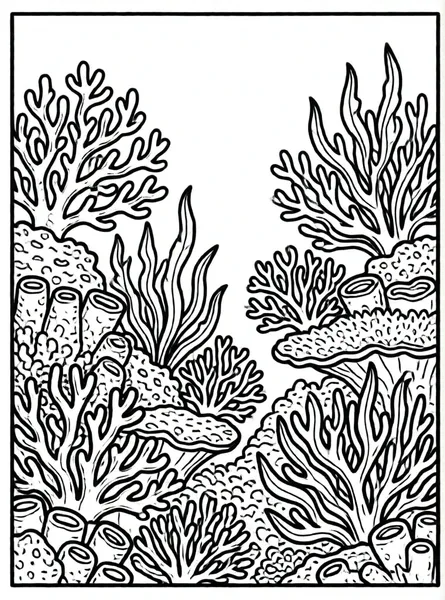 arrecife de coral bajo el mar