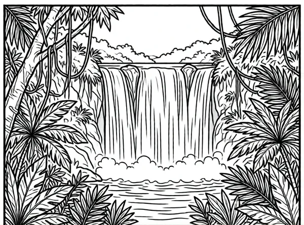 cascada en la selva