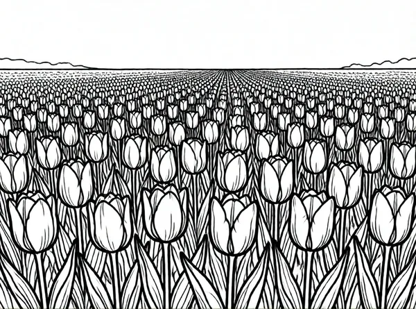campo de tulipanes