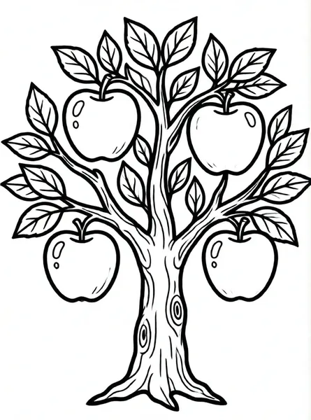 manzano con manzanas