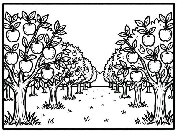 manzano con manzanas