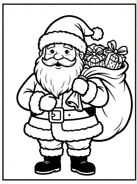 papá noel con su saco