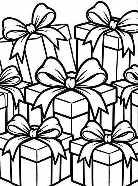 caja de regalos con lazos