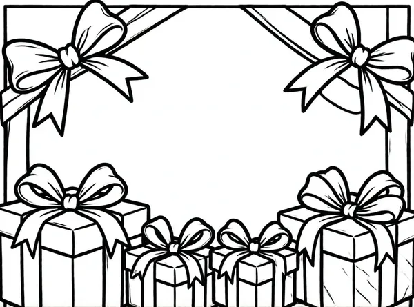 caja de regalos con lazos