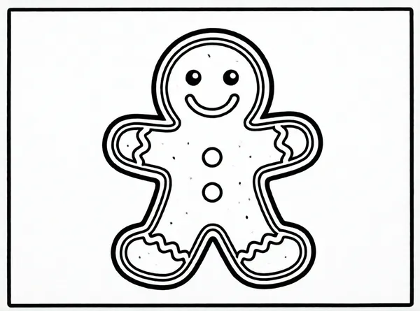 galleta de jengibre sonriente