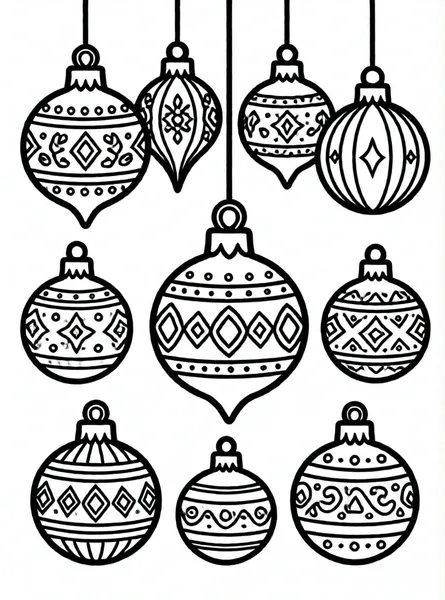 esferas navideñas con patrones