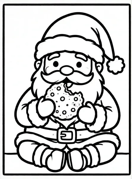 papá noel comiendo galletas