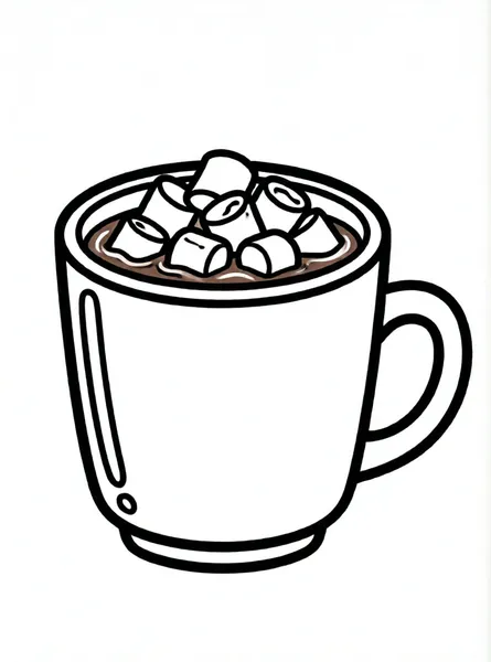 taza de chocolate caliente