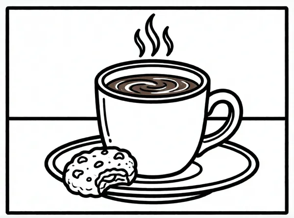 taza de chocolate caliente
