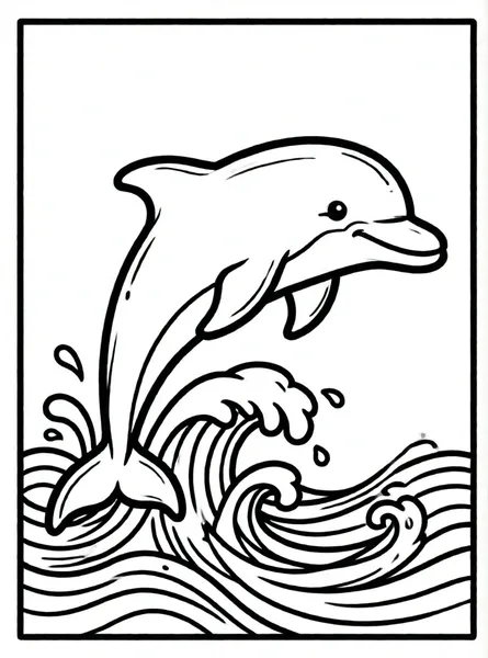 delfin saltando en las olas