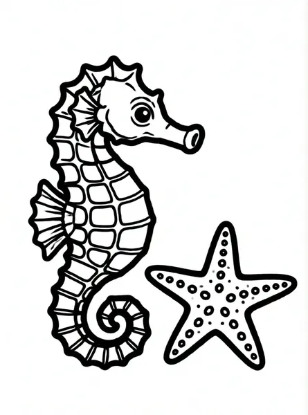 caballito de mar con estrella