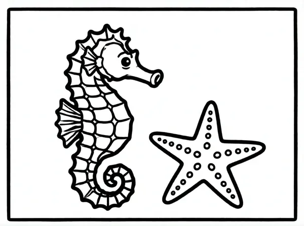 caballito de mar con estrella