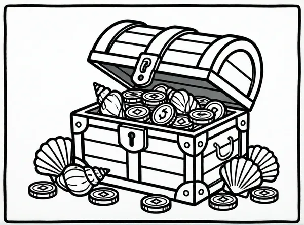 cofre del tesoro marino