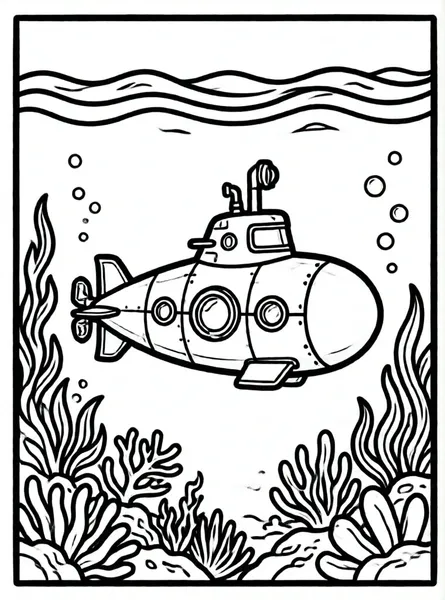 submarino explorando el fondo