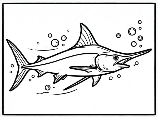 pez espada muy veloz