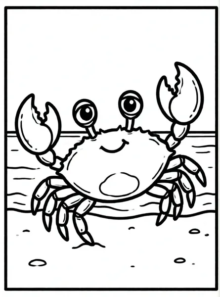 cangrejo bailando en la playa
