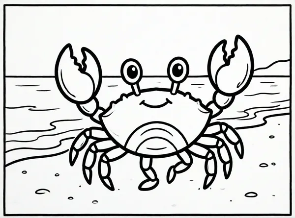 cangrejo bailando en la playa